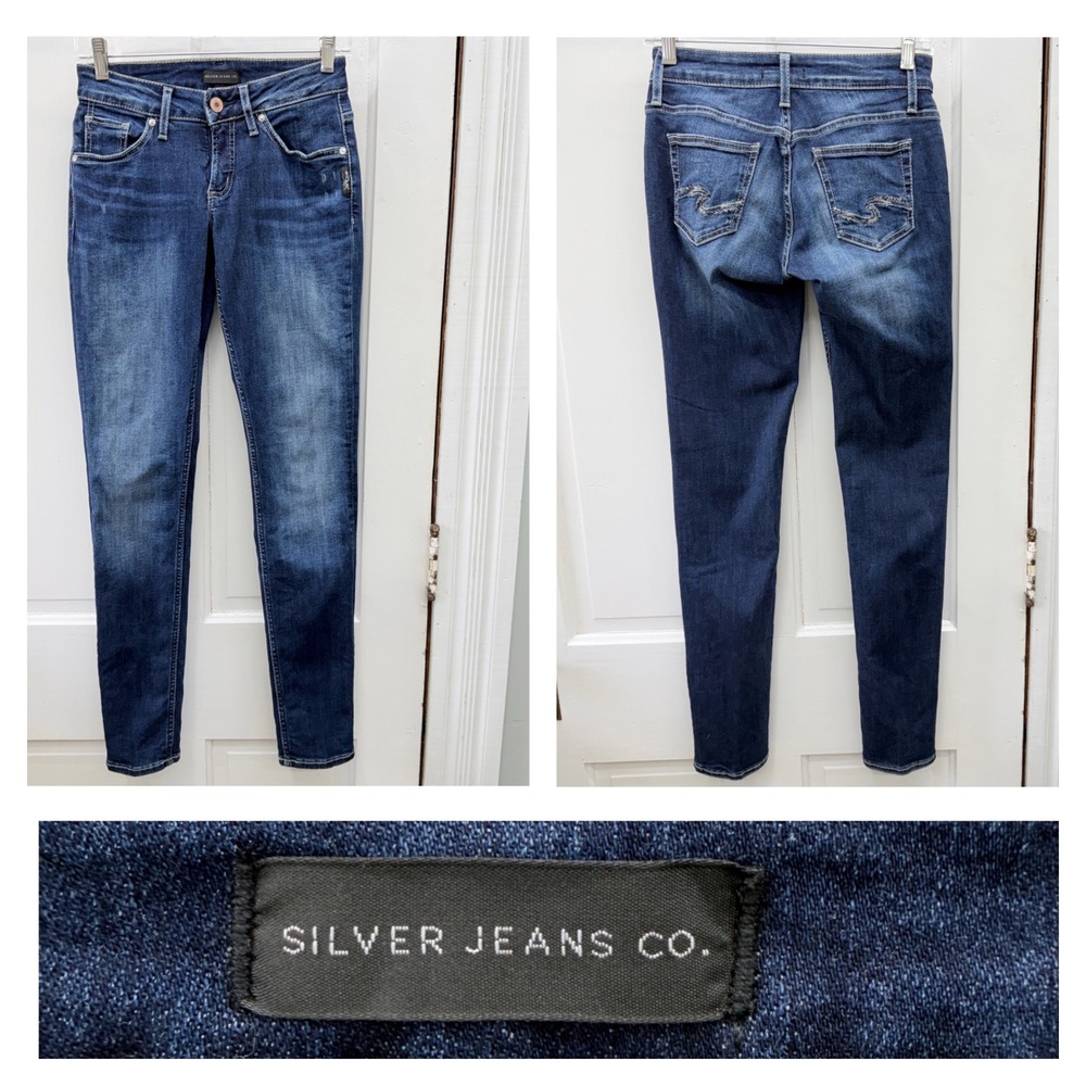 Silver Jeans Co Boyfriend Denim Jeans Womens‎ 23 x 29 Blue L27101SSX365